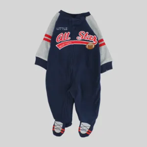 All Star Long-Sleeved Baby Footie