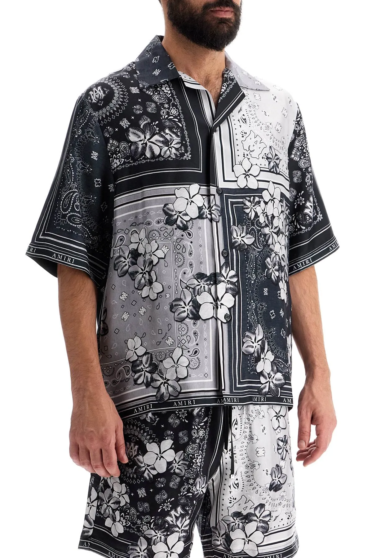 Amiri Bowling Shirt With Bandana