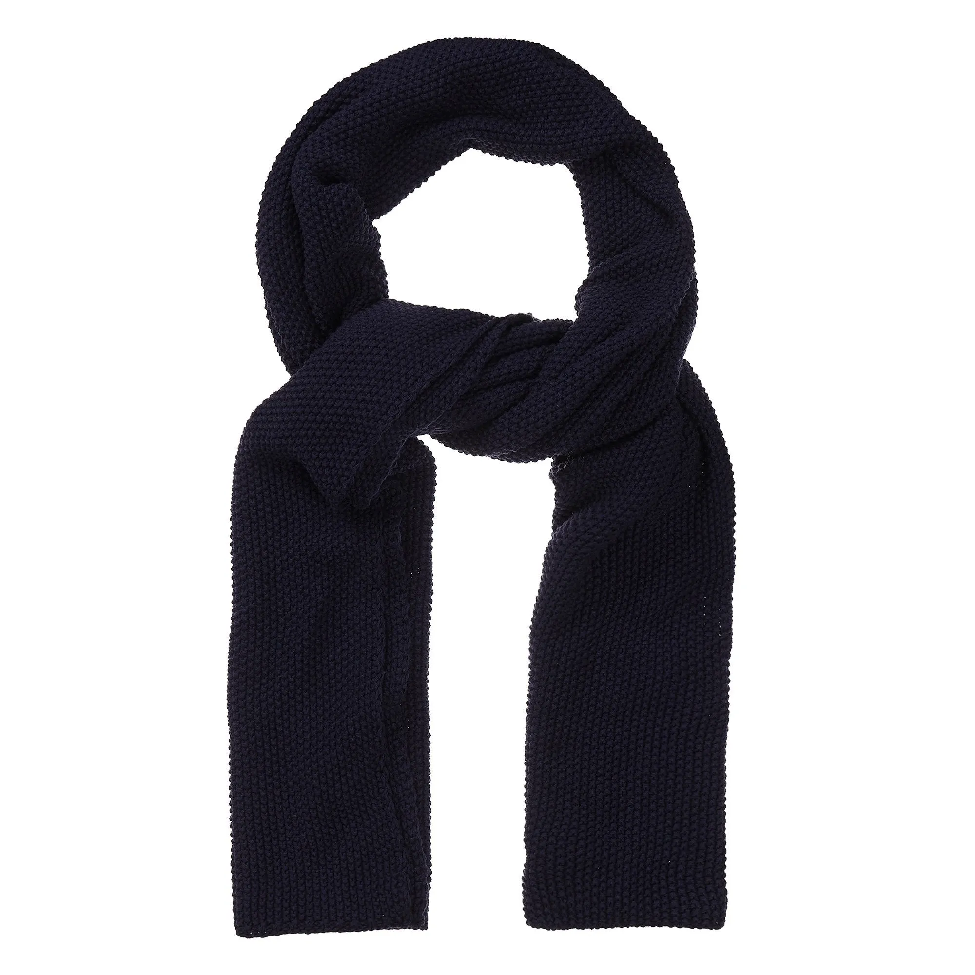 Antua Cotton Scarf [Dark blue]