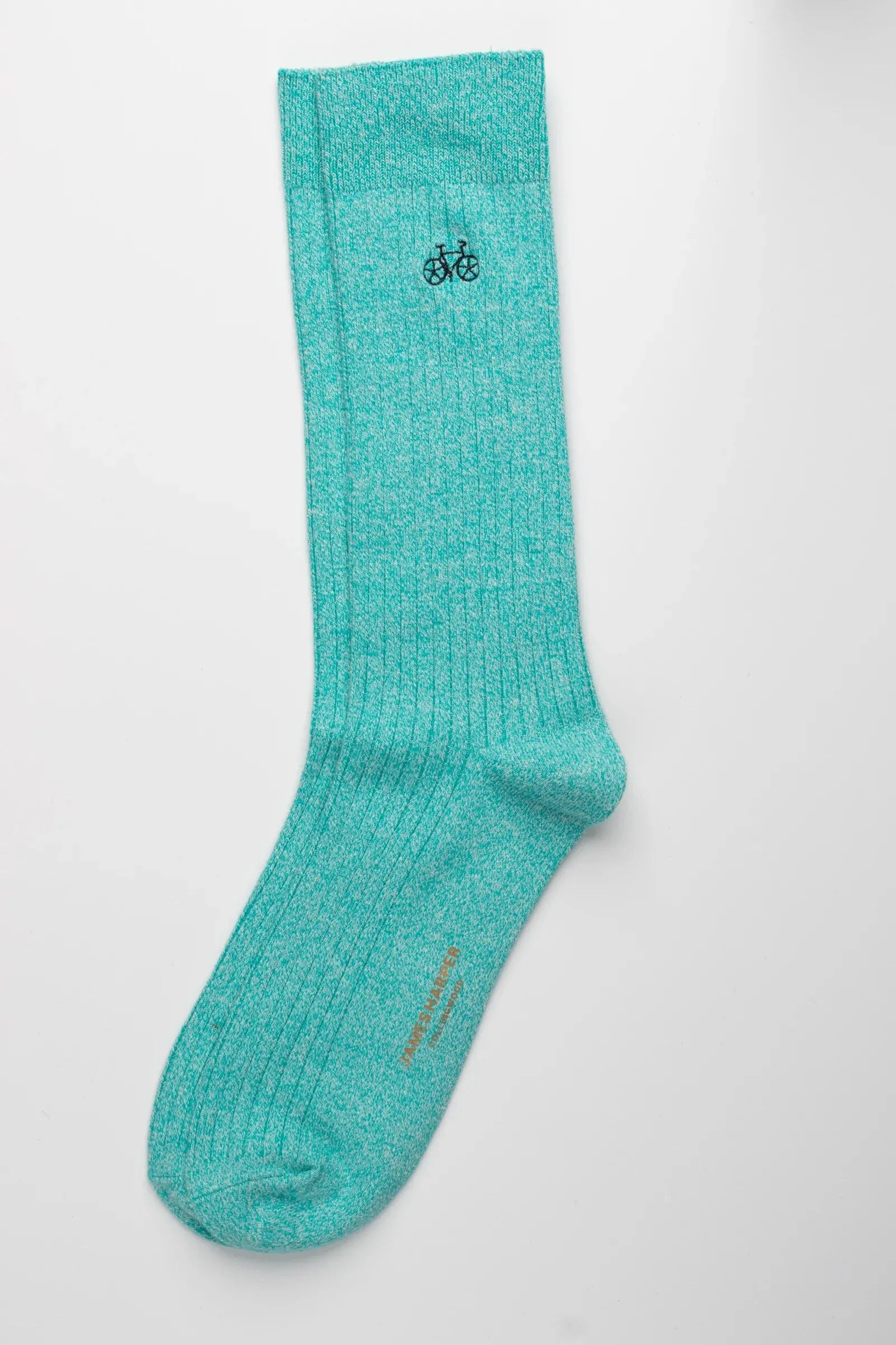 Aqua Marle Ribbed Socks