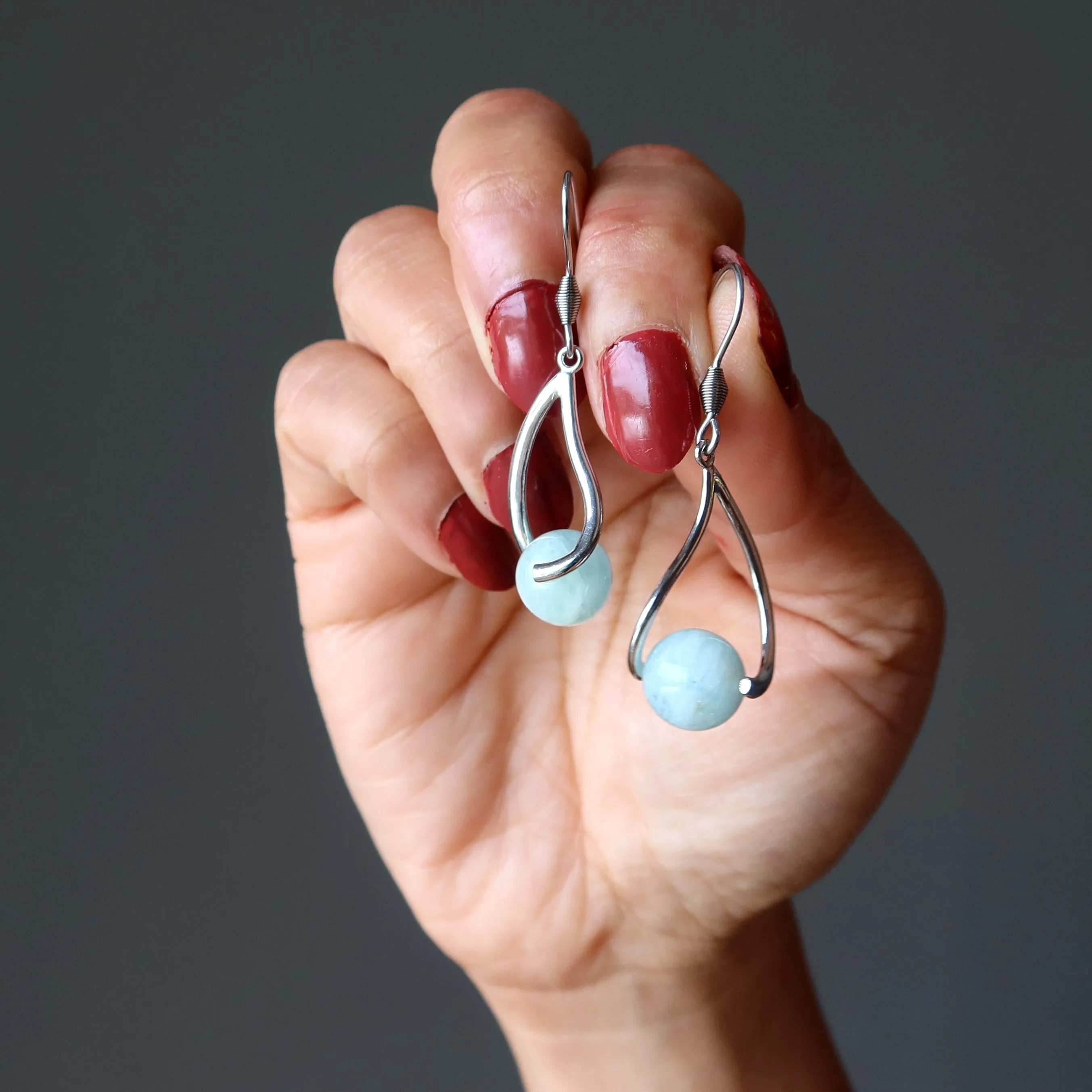 Aquamarine Earrings Fairytale Blue Gems