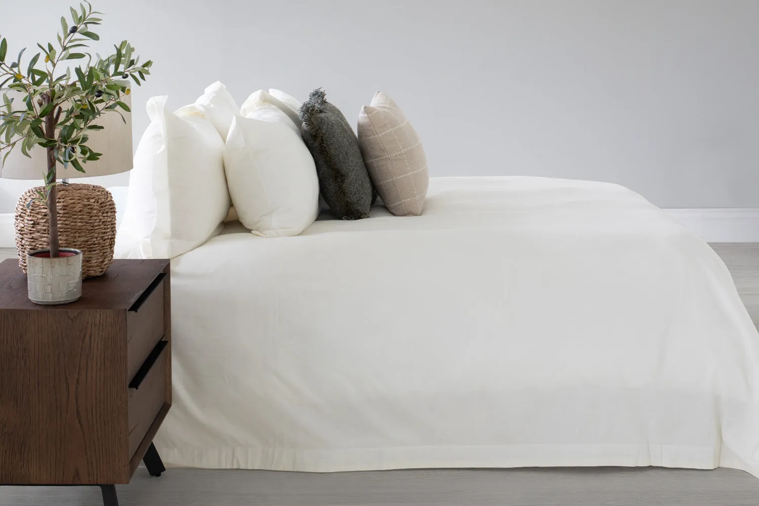 Ava Linen Look Duvet Set | Natural | King