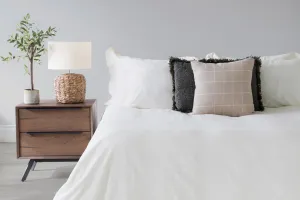 Ava Linen Look Duvet Set | Natural | King