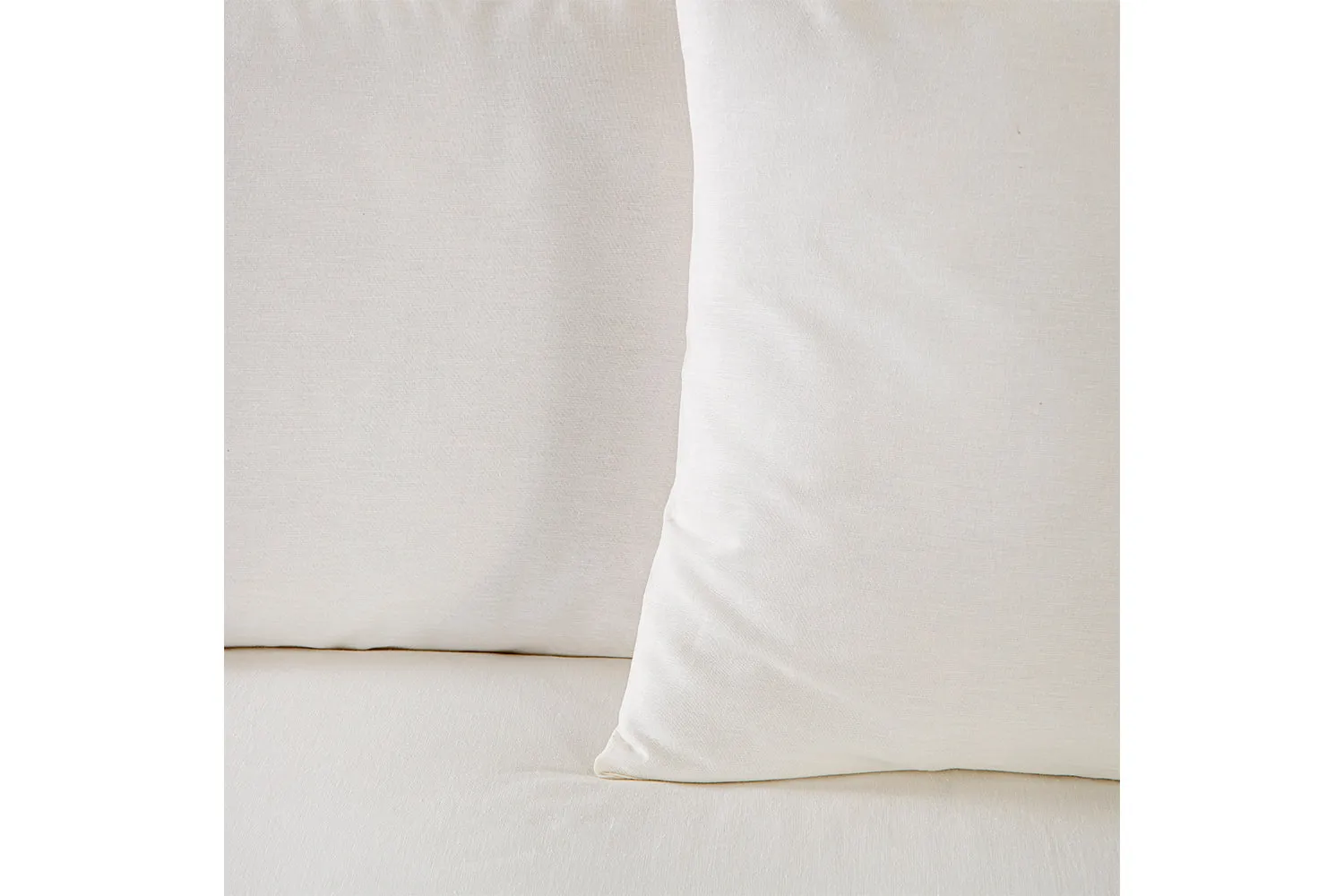 Ava Linen Look Oxford Pillowcase Pair | Natural