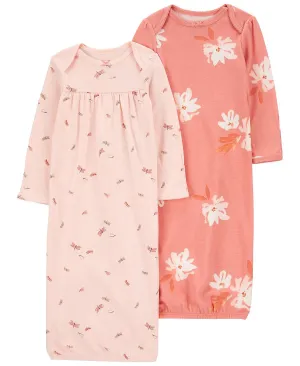 Baby Girls Pajamas, Pack of 2 Carter's