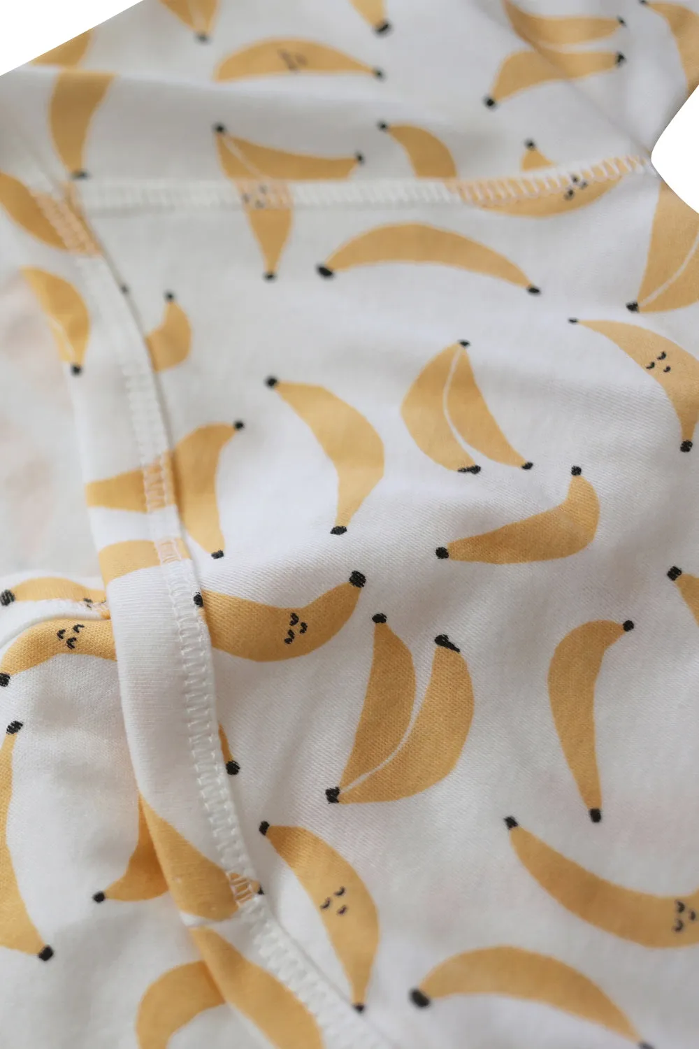 Banana Print Baby Kimono Style Onesie