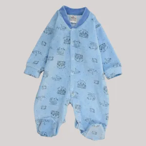 Bear & House Long-Sleeved Baby Footie