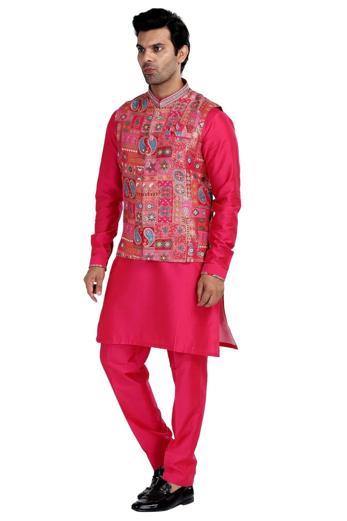 BERRY RANI KURTA NEHRU JACKET PYJAMA SET