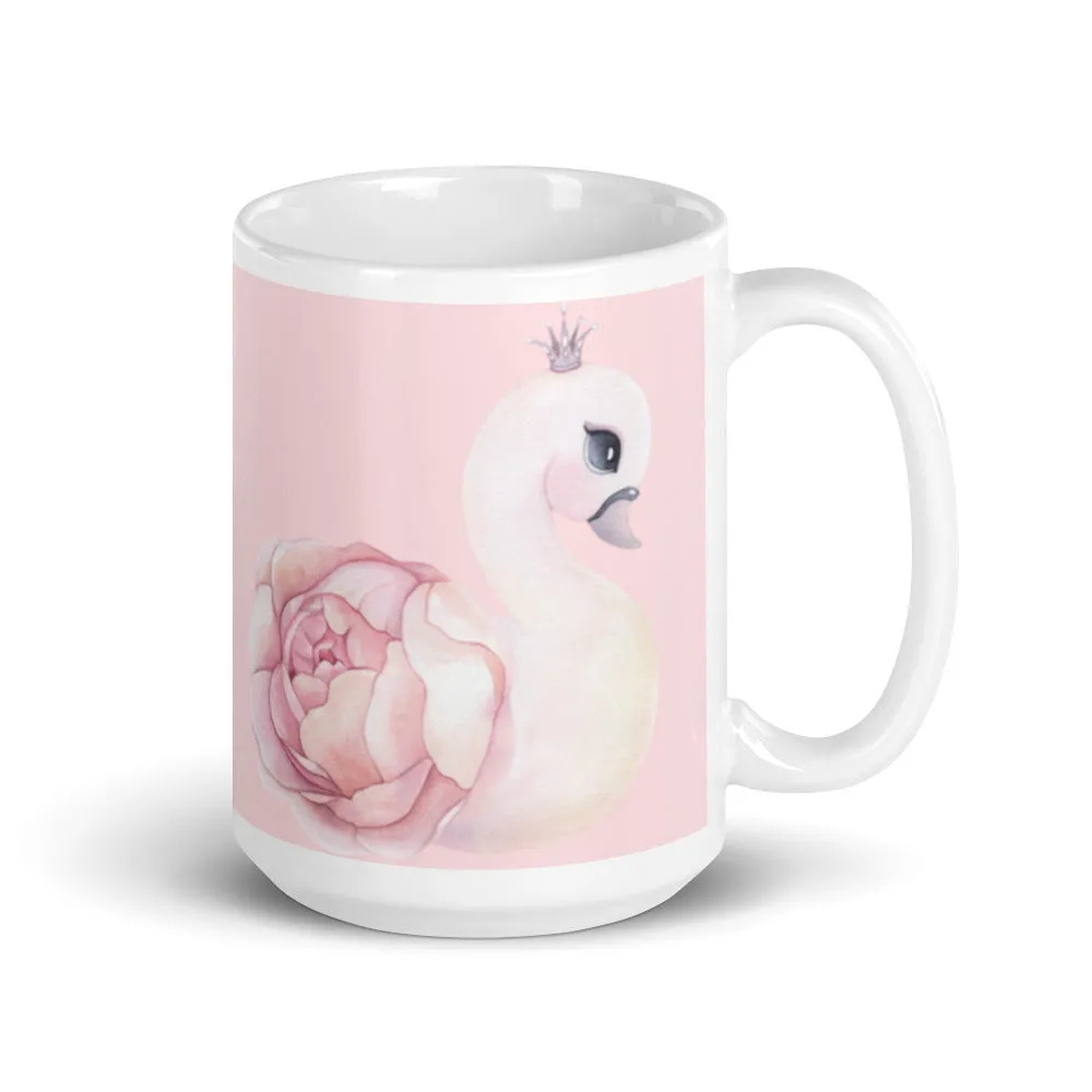 Blush pink flamingo coffee mug