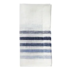 Bodrum Linens Logan Blue Linen Napkin