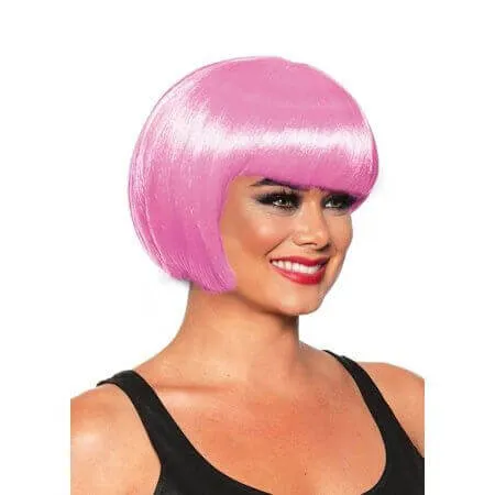 Bubble Gum Pink Bob Cut Wig