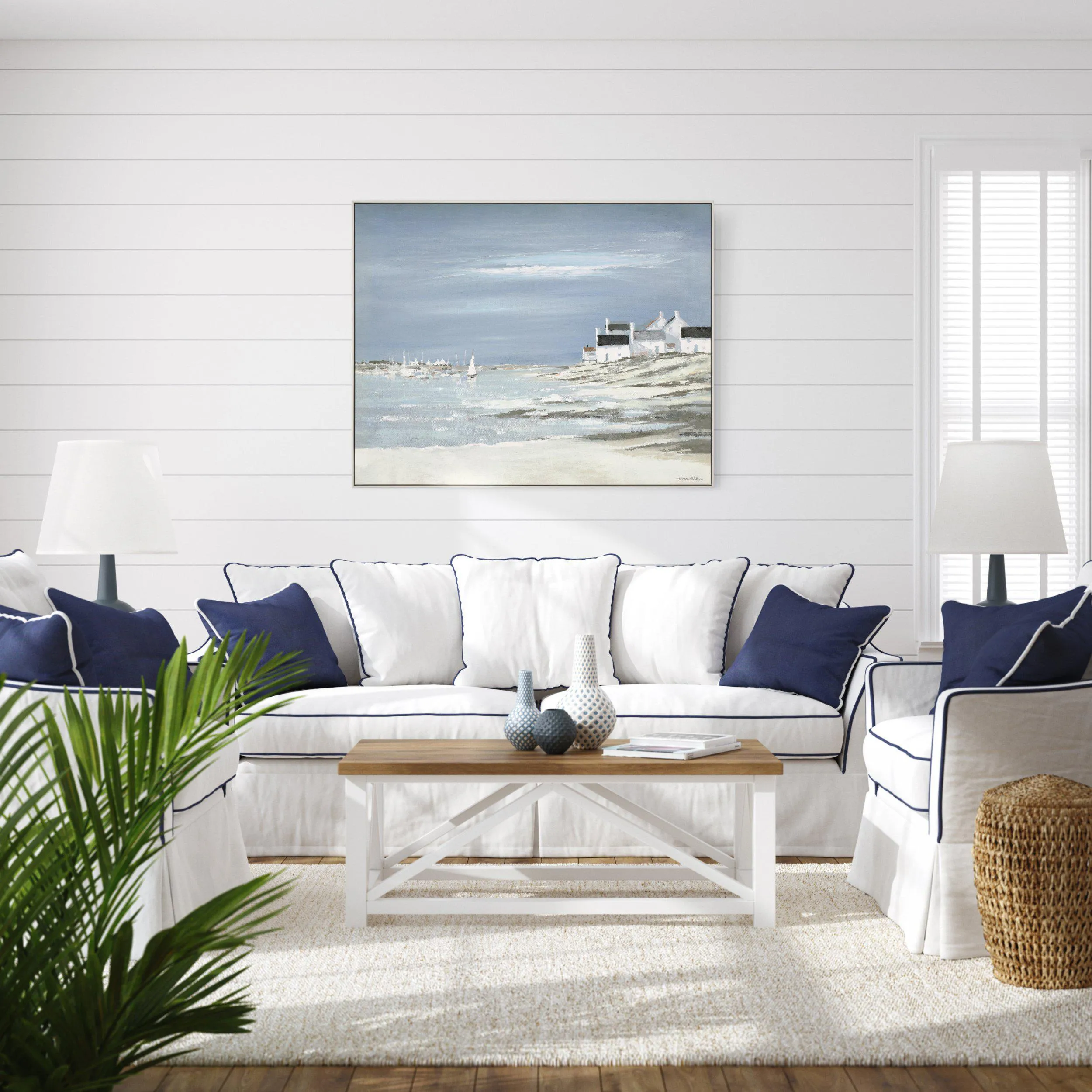 Canvas Framed Print - Calm Harbour