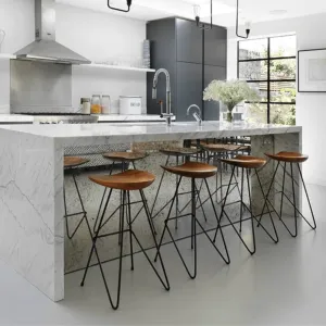 Cattelan Black Metal Counter Top Stools Antique