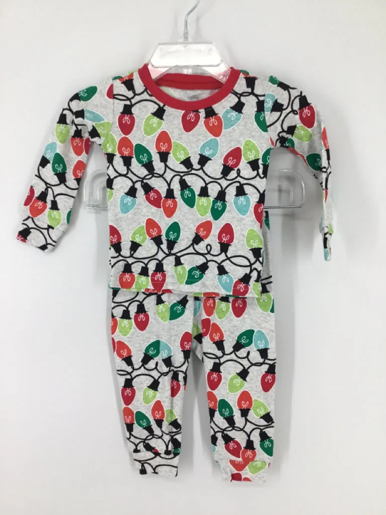 Childrens Place Child Size 3-6 Months Gray Christmas Pajamas