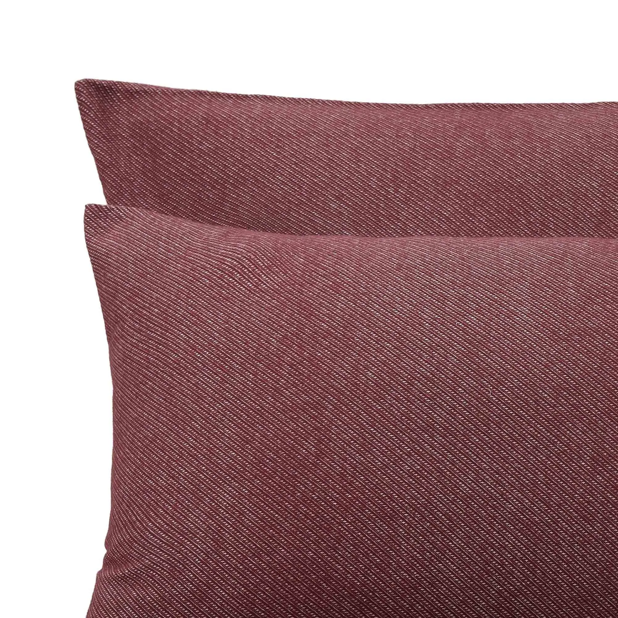 Coelho Pillowcase [Bordeaux red/Natural white]