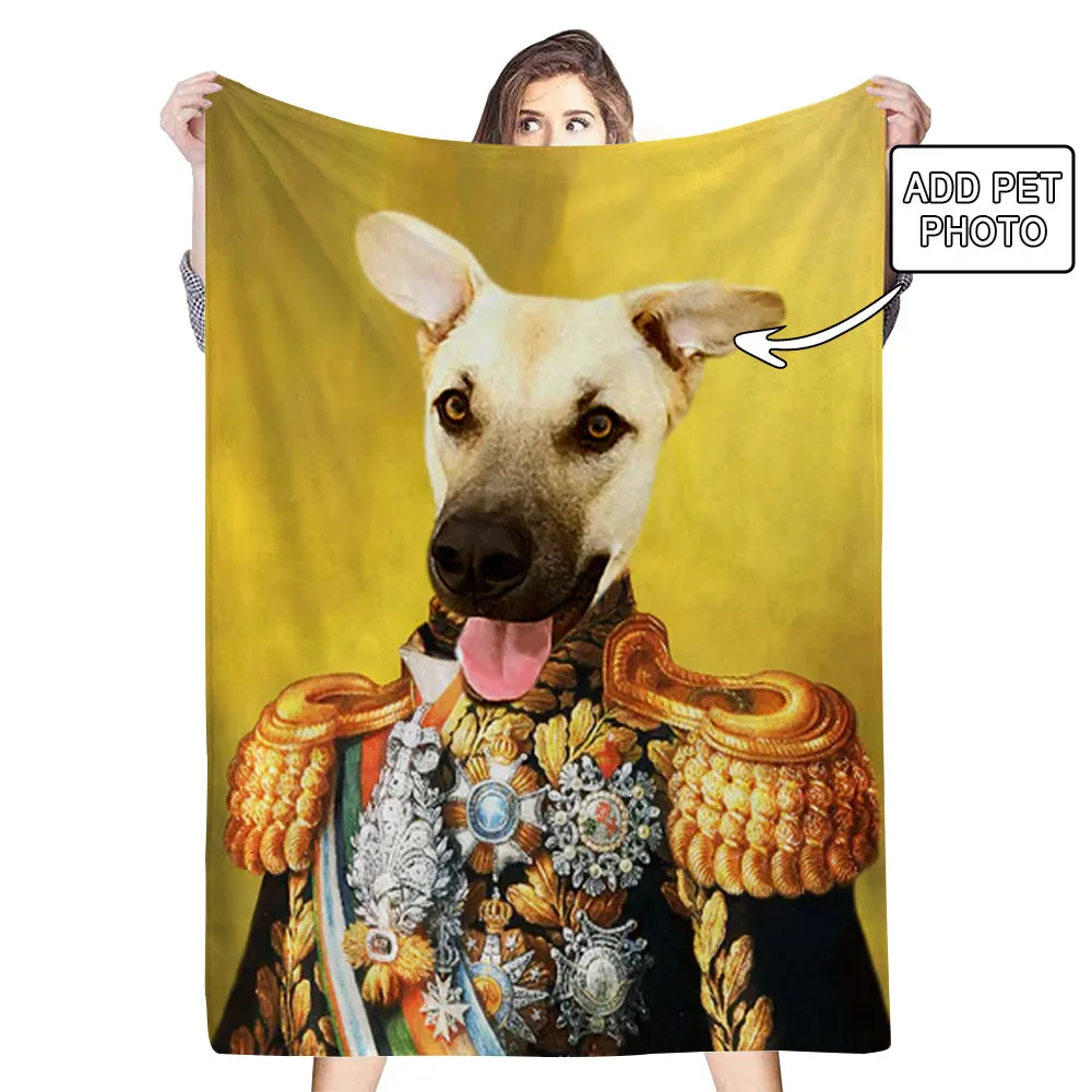 Custom Pet Renaissance Photo Blanket