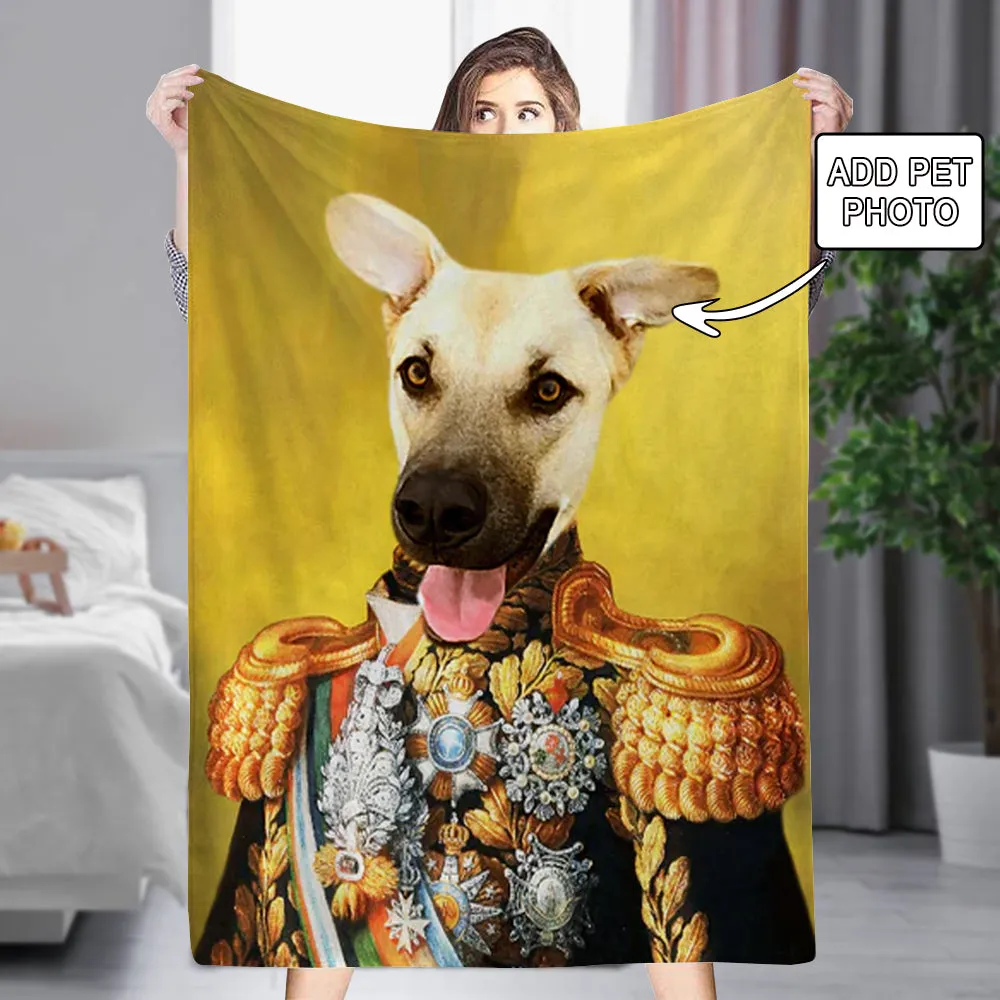 Custom Pet Renaissance Photo Blanket