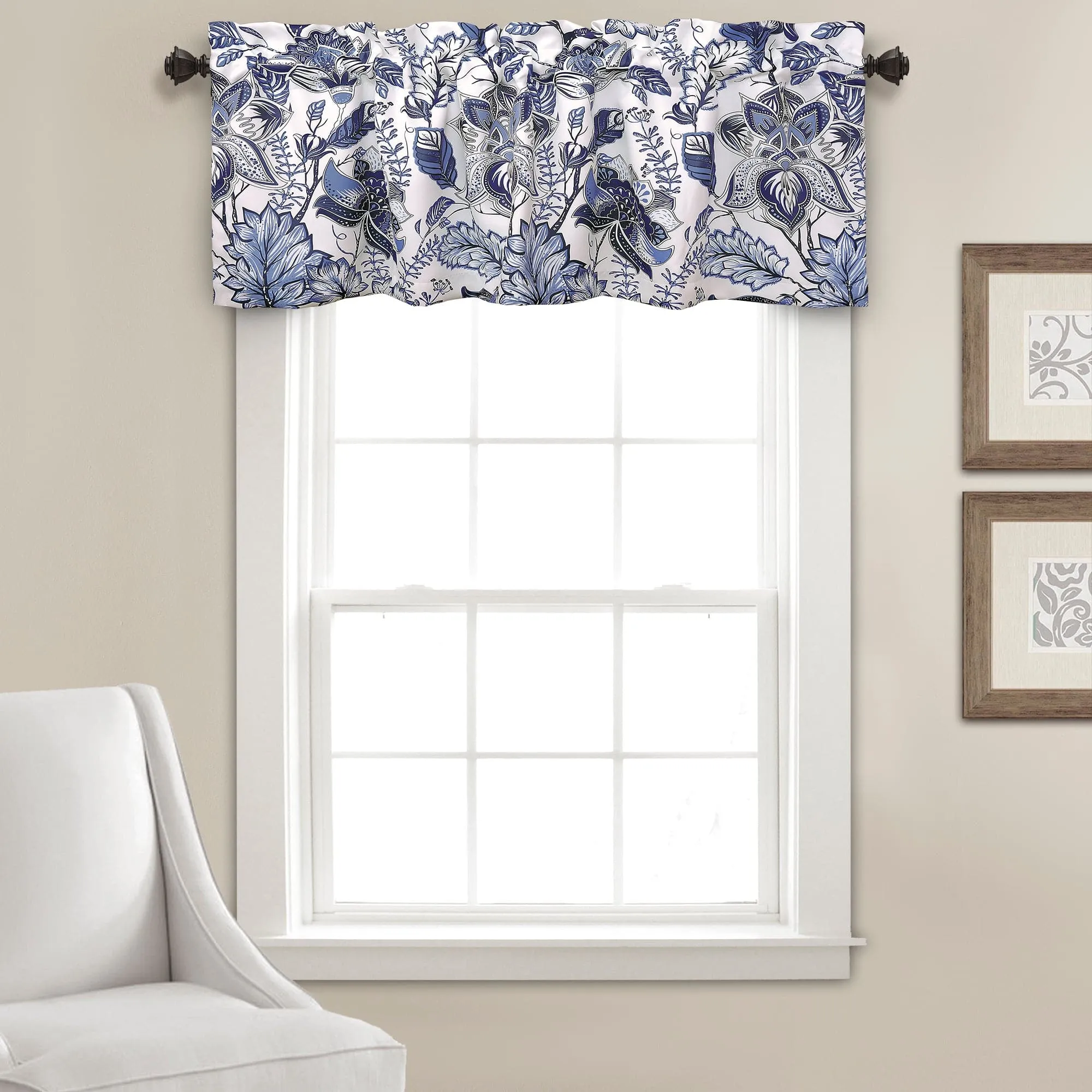 Cynthia Jacobean Floral Valance