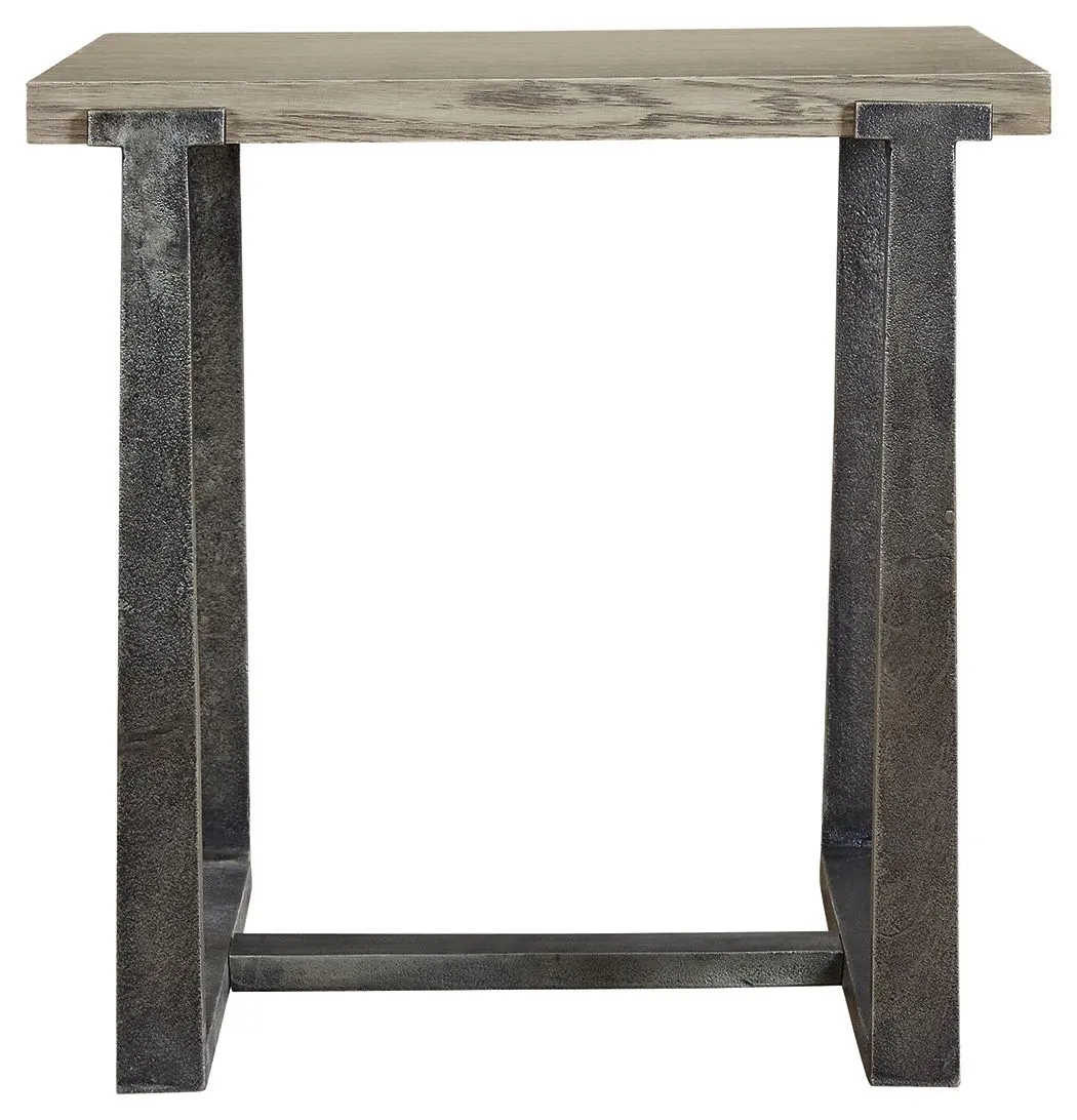 Dalenville - Gray - Rectangular End Table