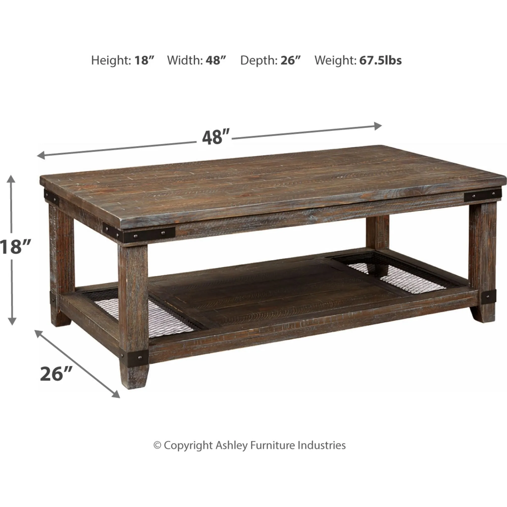 Danell Ridge Rectangle Coffee Table