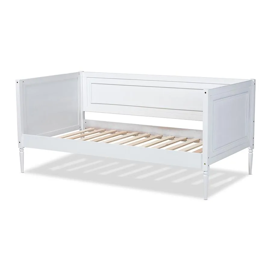 Daniella Modern and Contemporary White Finished Wood Daybed