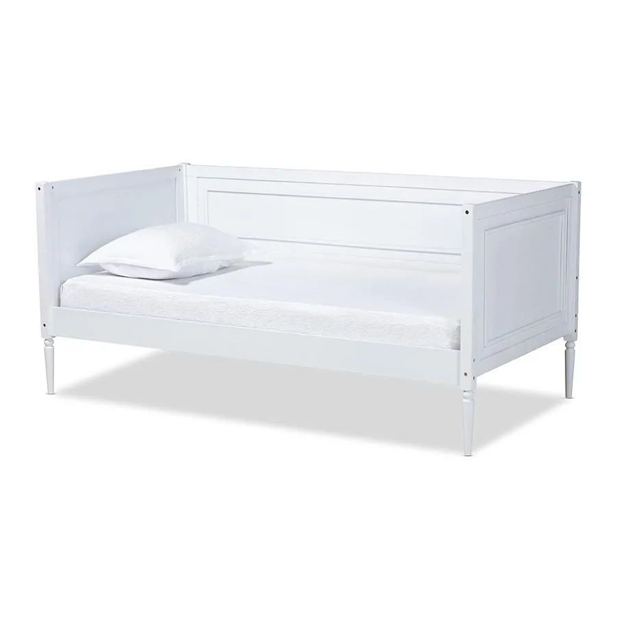 Daniella Modern and Contemporary White Finished Wood Daybed