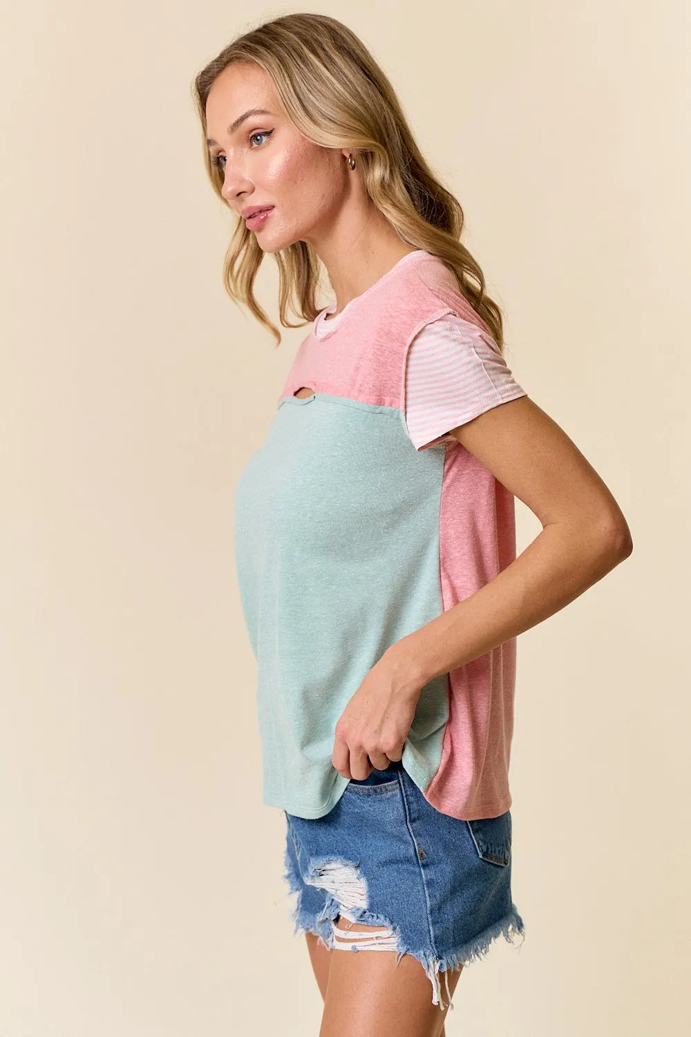 Delany Colorblock Top