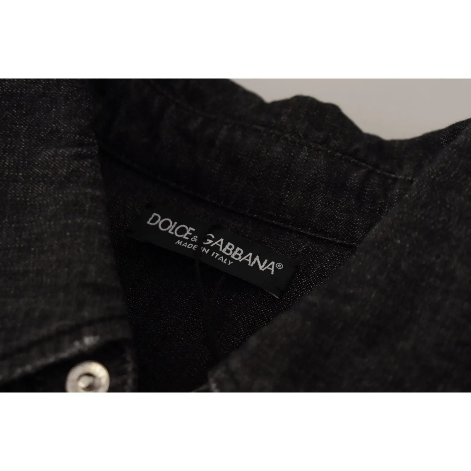 Dolce & Gabbana Elegant Grey Cotton Blend Casual Shirt