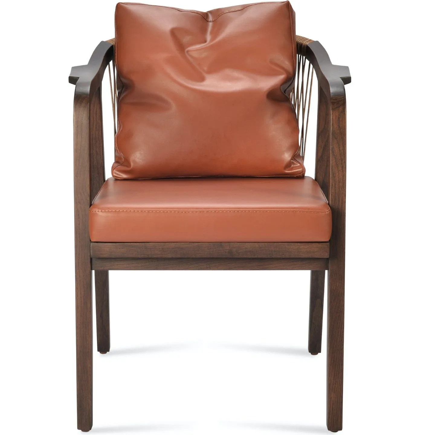 Drops Armchair Leather Dining Chairs Cinnamon