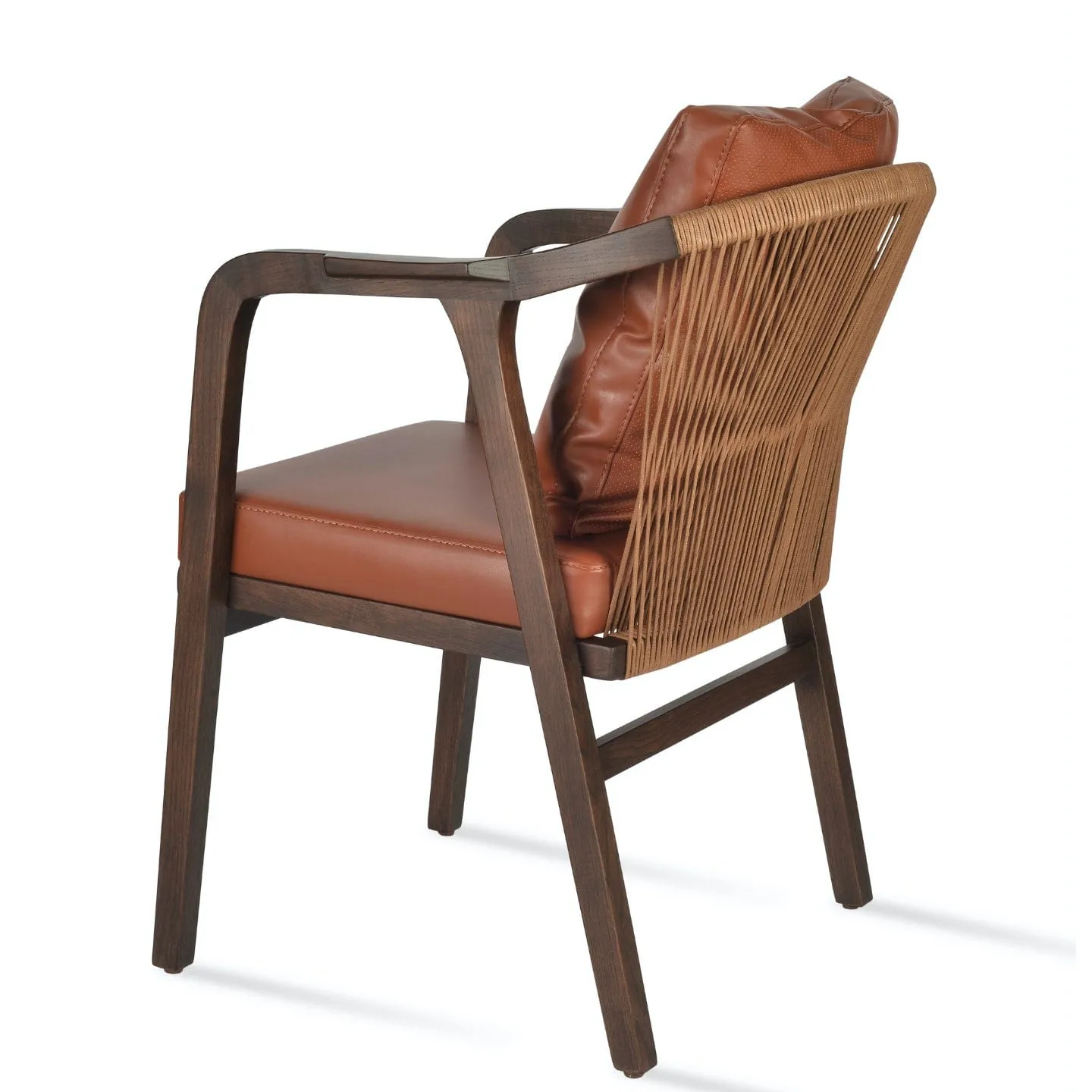 Drops Armchair Leather Dining Chairs Cinnamon