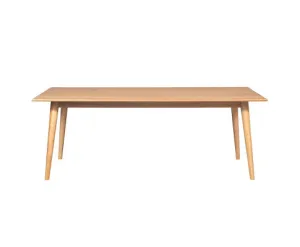 Emilio 210cm Dining Table Scandinavian Style Solid Ash Wood Oak