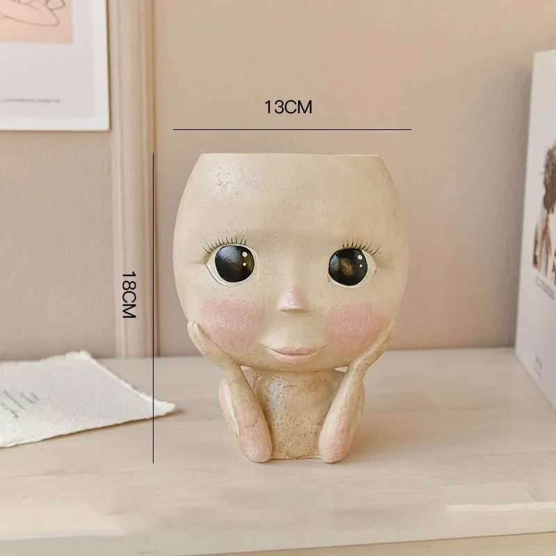 Face Head Planter