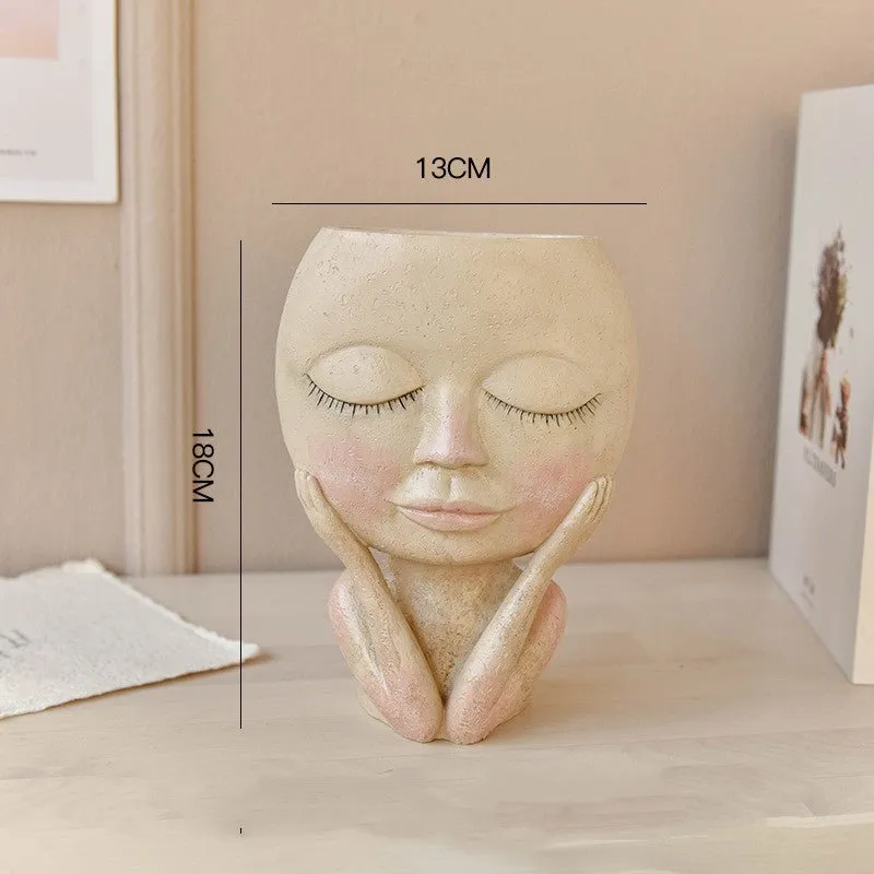 Face Head Planter