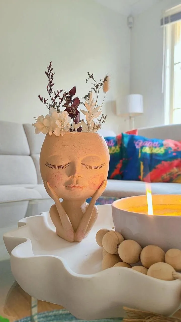 Face Head Planter