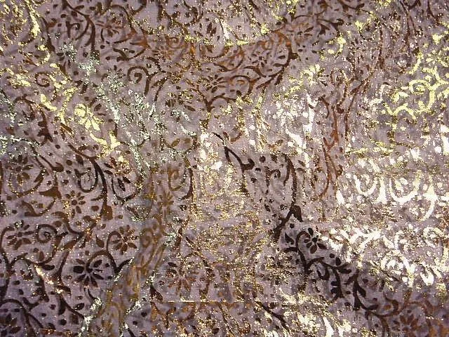 Floral Vine - Foil Organza