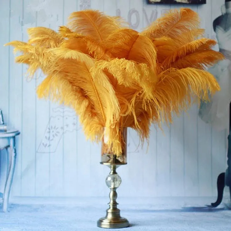 Gold | Black | Emerald Green Ostrich Feathers