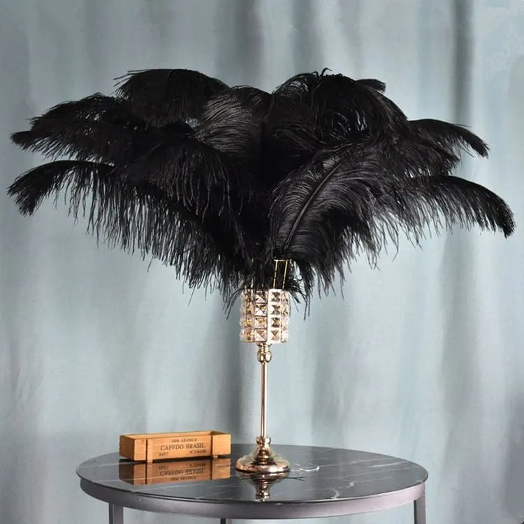 Gold | Black | Emerald Green Ostrich Feathers