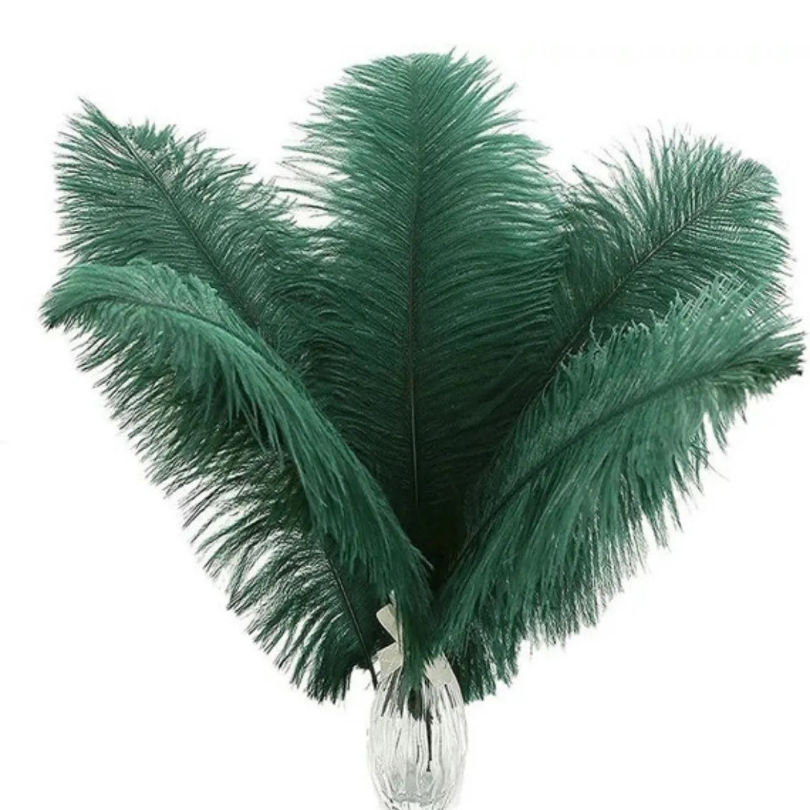 Gold | Black | Emerald Green Ostrich Feathers