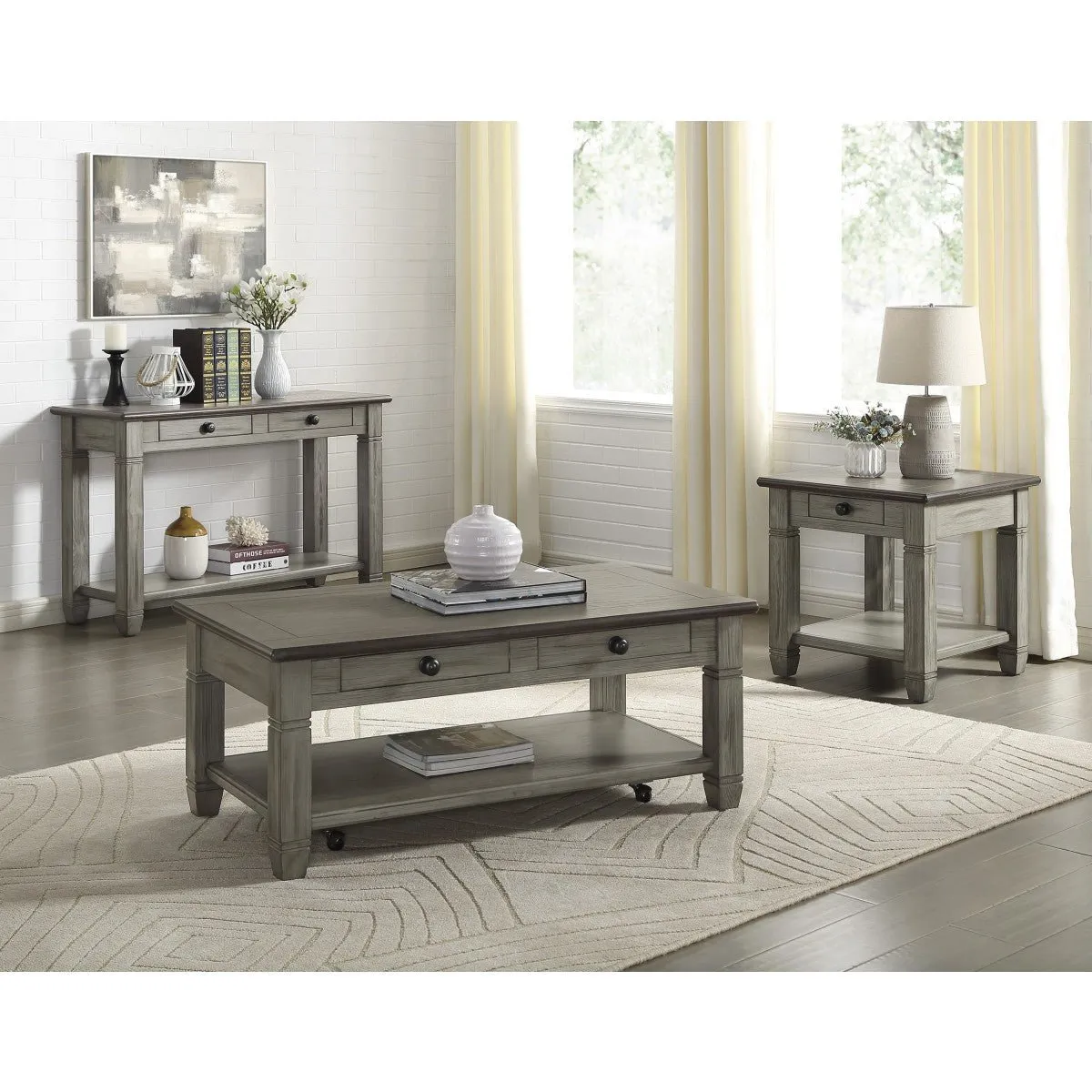 Granby Grey Collection Cocktail Table