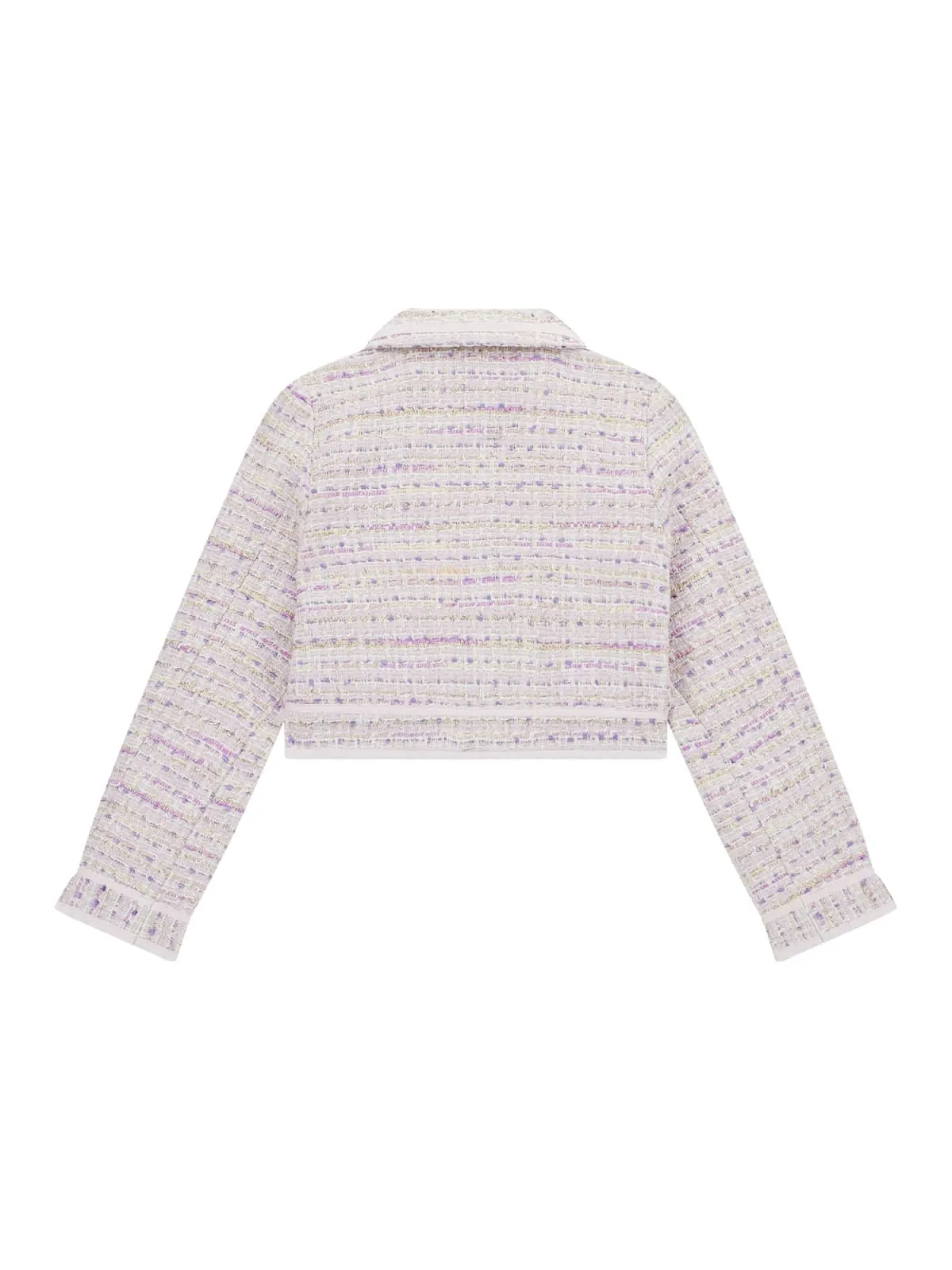 Guess Girls Pink & Lilac Tweed Jacket