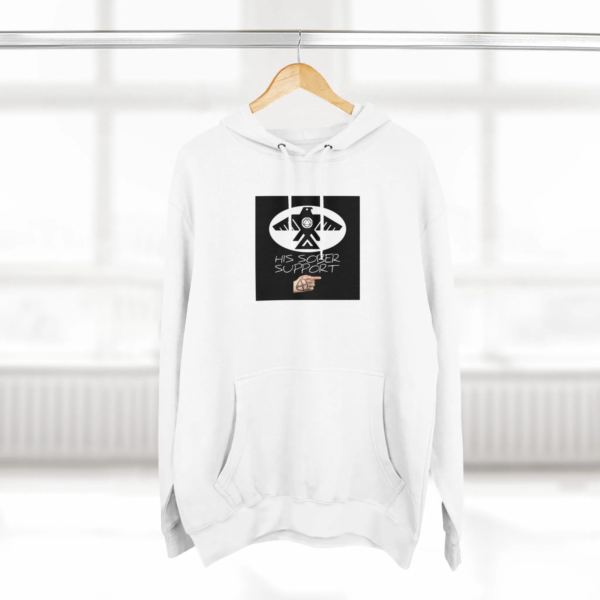 (His Sober Support) Unisex Premium Pullover Hoodie