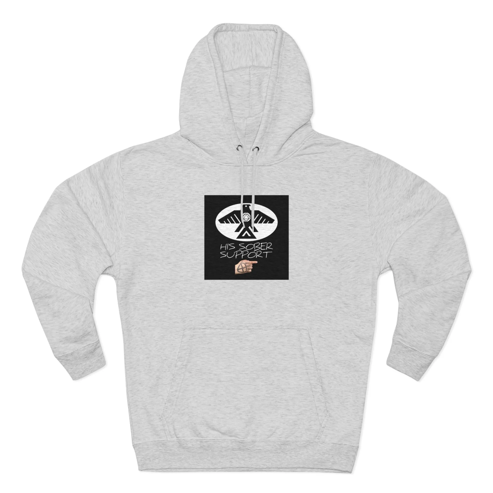 (His Sober Support) Unisex Premium Pullover Hoodie