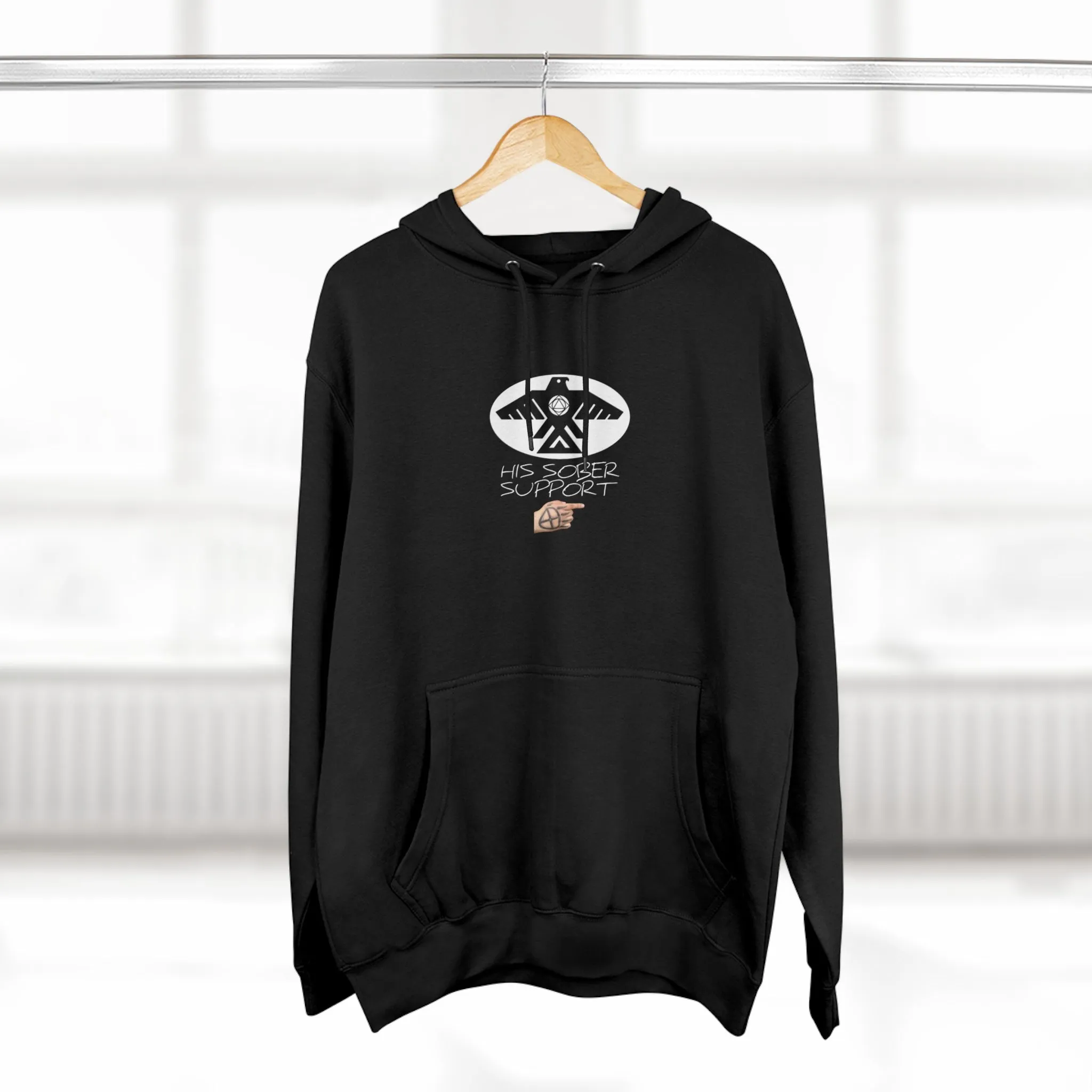 (His Sober Support) Unisex Premium Pullover Hoodie