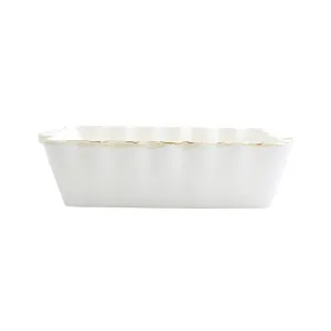 Italian Bakers Medium Rectangular Baker - White