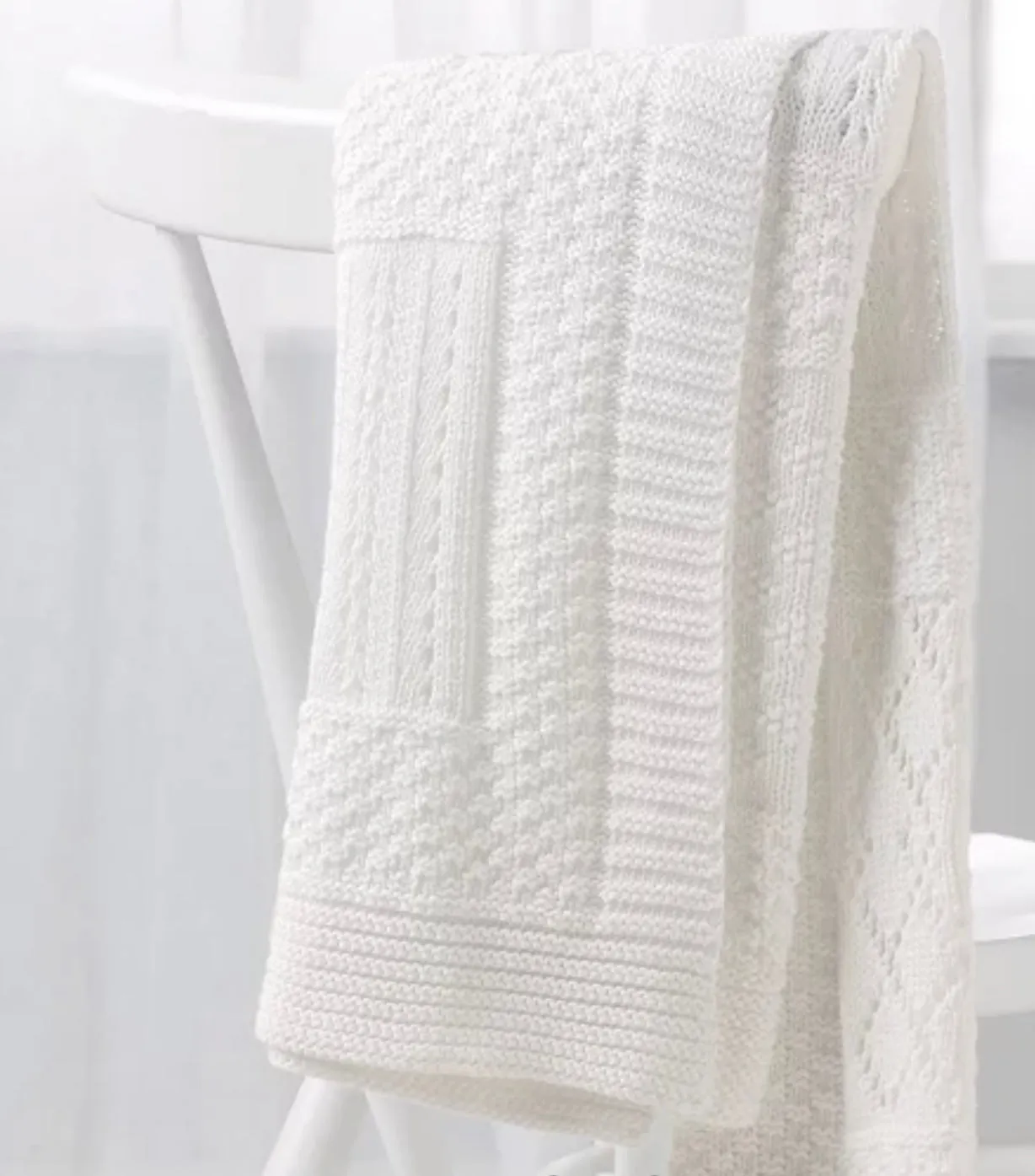 Knitted Blanket - Cream