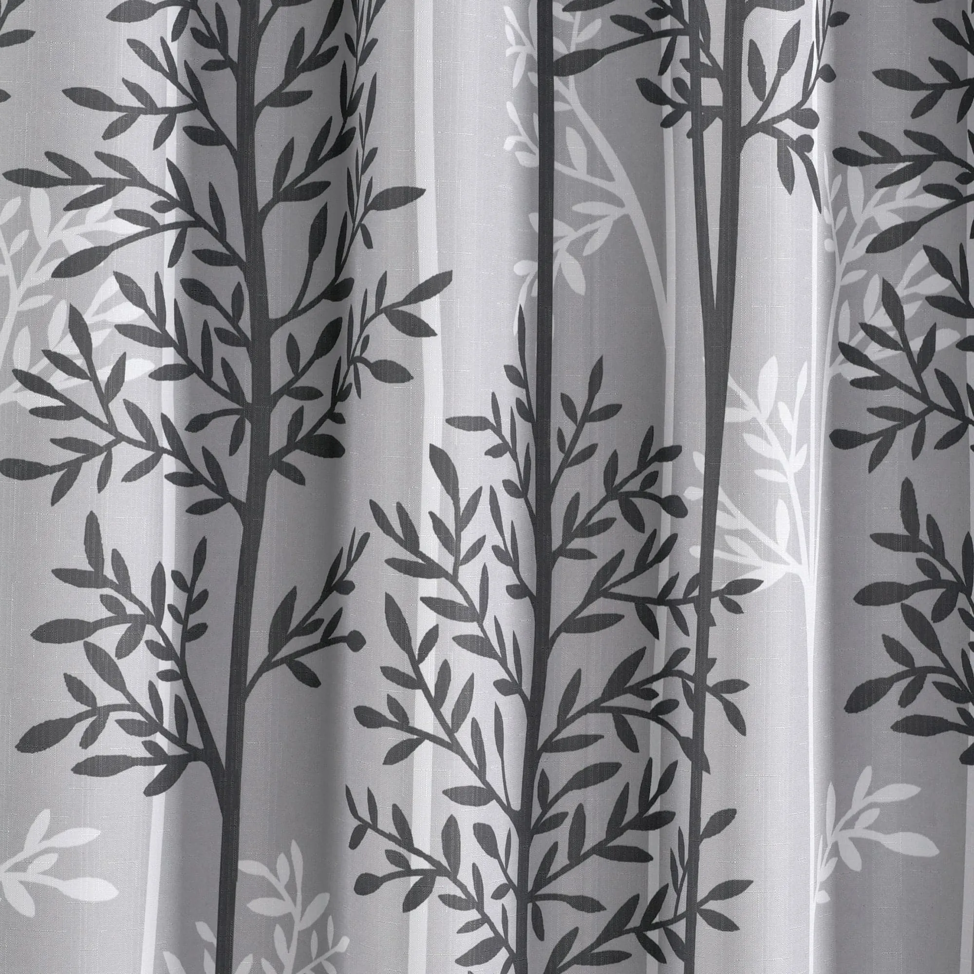 Linear Tree Insulated Rod Pocket Blackout Curtain Panel Set