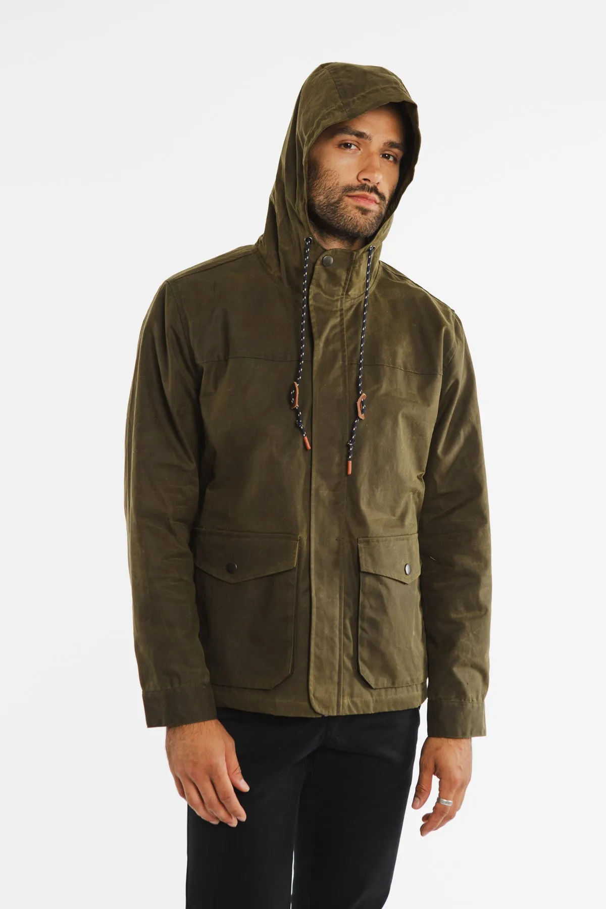 Marshall Jacket / Olive Waxed Canvas