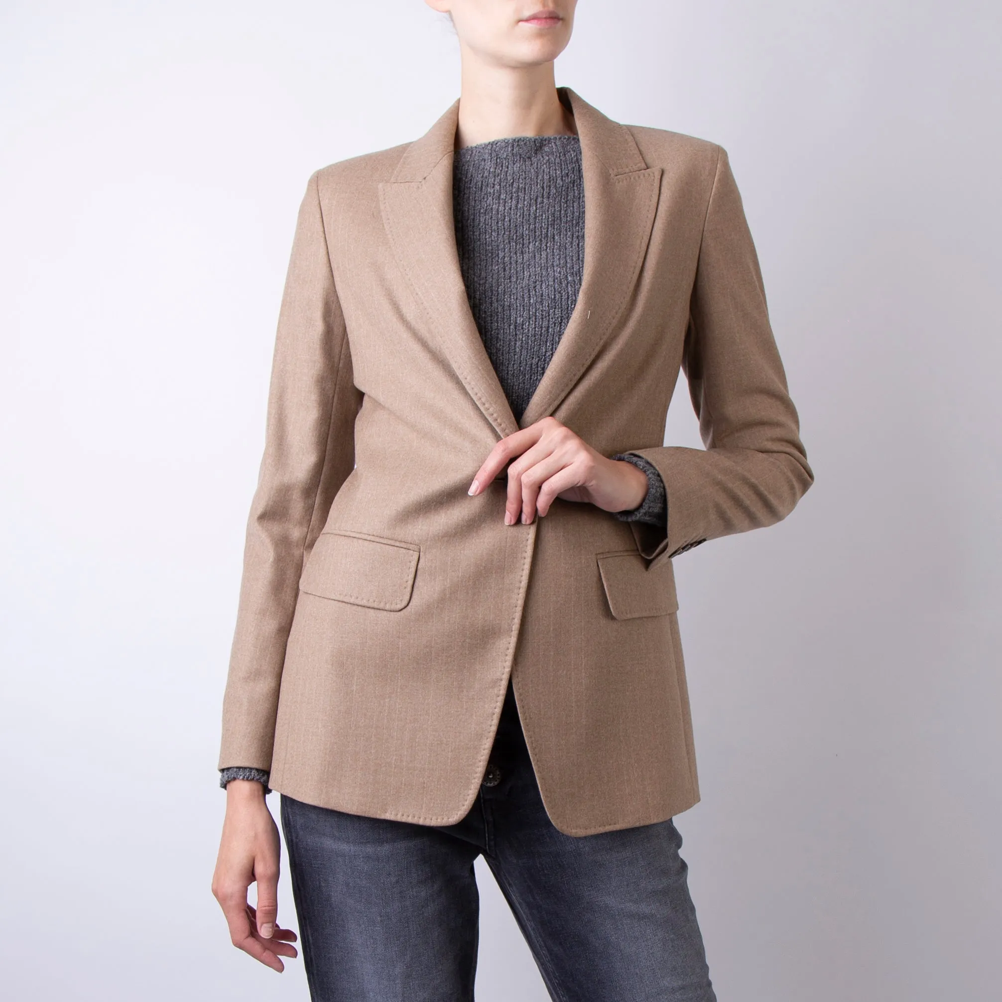 MAX MARA STUDIO BLAZER 2426046052600 009 BEIGE