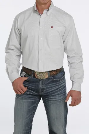 Men's Cinch Light Blue Stripe Long Sleeve Shirt