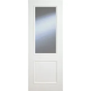 Monroe Primed 2 Panel Bolection Clear Glazed Door